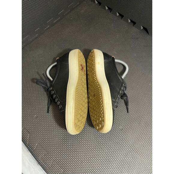 Ecco soft 7 sneaker women's EU 37 US 6 Extra Wide black leather casual shoes - Picture 3 of 8